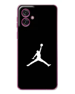 Чехол для Motorola Moto G55 с картинкой «Jordan Silhouette»