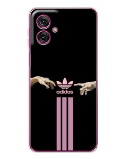 Чехол для Motorola Moto G55 с картинкой «Adidas Hands»