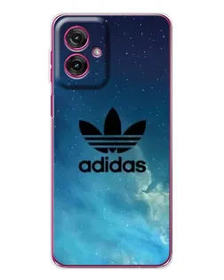 Чехол для Motorola Moto G55 с картинкой «Adidas Stone Logo»