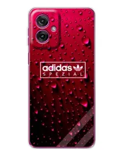 Чехол для Motorola Moto G55 с картинкой «Adidas Gold Marble»
