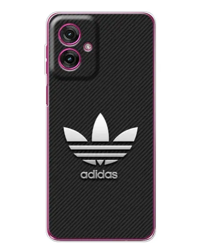 Чехол для Motorola Moto G55 с картинкой «Adidas Карбоновая текстура» Чехол для Motorola Moto G55 с картинкой «Adidas Карбоновая текстура»