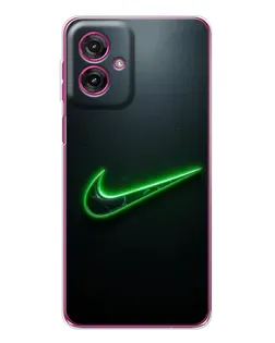 Чехол для Motorola Moto G55 с картинкой «Неоновый контур Nike» Чехол для Motorola Moto G55 с картинкой «Неоновый контур Nike»