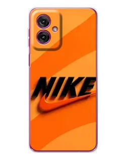 Чехол для Motorola Moto G55 с картинкой «Оранжевый драйв Nike» Чехол для Motorola Moto G55 с картинкой «Оранжевый драйв Nike»