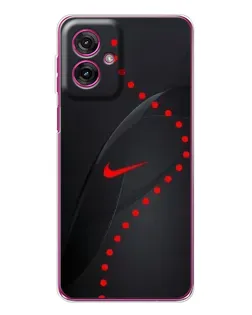 Чехол для Motorola Moto G55 с картинкой «Абстрактный дизайн Nike»