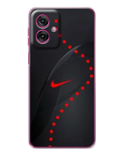 Чехол для Motorola Moto G55 с картинкой «Абстрактный дизайн Nike»