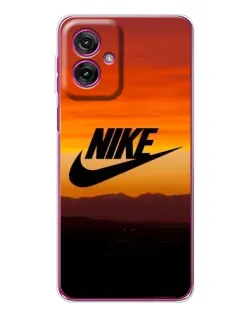 Чехол для Motorola Moto G55 с картинкой «Nike — вечерний горизонт»