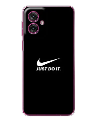 Чехол для Motorola Moto G55 с картинкой «Минимализм от Nike»
