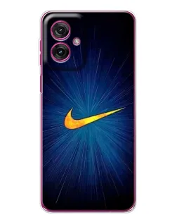 Чохол для Motorola Moto G55 з картинкою «Синій пульс Nike»