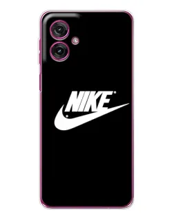 Чохол для Motorola Moto G55 з картинкою «Мазки фарби Nike»