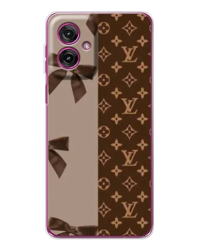 Чехол для Motorola Moto G55 с картинкой «Louis Vuitton — банты» Чехол для Motorola Moto G55 с картинкой «Louis Vuitton — банты»