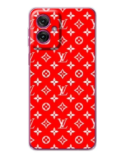 Чехол для Motorola Moto G55 с картинкой «Яркий паттерн LV» Чехол для Motorola Moto G55 с картинкой «Яркий паттерн LV»