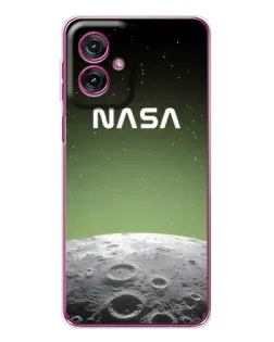 Чехол для Motorola Moto G55 с картинкой «NASA — лунный градиент»
