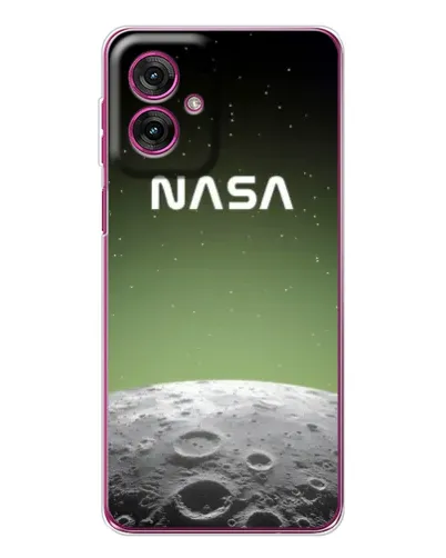 Чехол для Motorola Moto G55 с картинкой «NASA — лунный градиент»