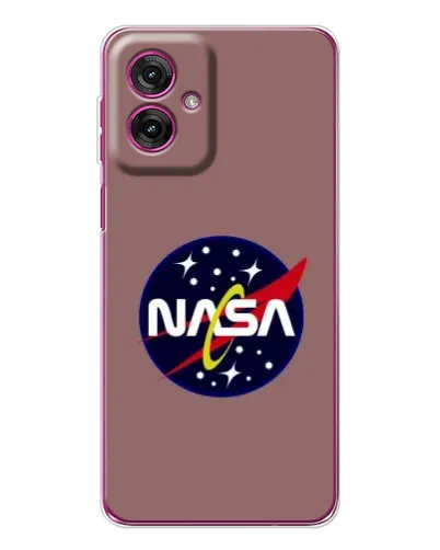 Чехол для Motorola Moto G55 с картинкой «NASA — ретро космос»