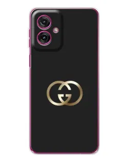 Чехол для Motorola Moto G55 с картинкой «Минимализм Gucci»