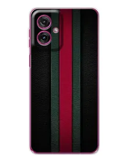 Чехол для Motorola Moto G55 с картинкой «Gucci — неоновая линия»