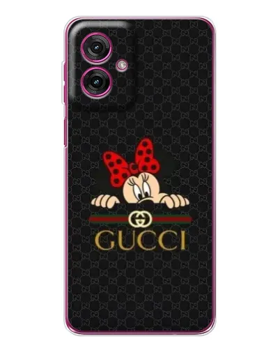 Чехол для Motorola Moto G55 с картинкой «Минни Маус Gucci — черный» Чехол для Motorola Moto G55 с картинкой «Минни Маус Gucci — черный»