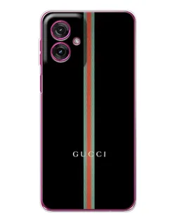 Чехол для Motorola Moto G55 с картинкой «Gucci — строгая линия»