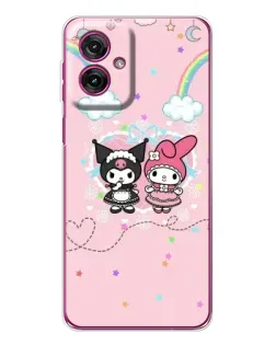 Чохол для Motorola Moto G55 з картинкою «My Melody та Kuromi» Чохол для Motorola Moto G55 з картинкою «My Melody та Kuromi»