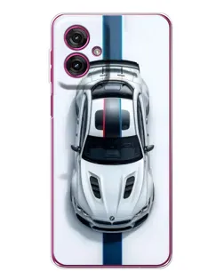 Чехол для Motorola Moto G55 с картинкой «Вид сверху — BMW M»