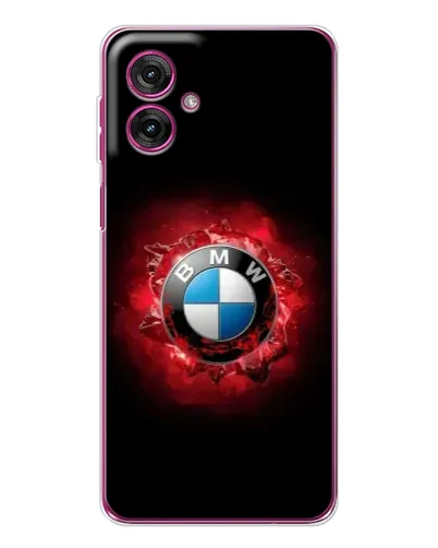 Чехол для Motorola Moto G55 с картинкой «Логотип BMW — вспышка»