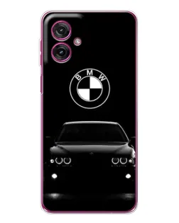 Чехол для Motorola Moto G55 с картинкой «BMW — взгляд из темноты»