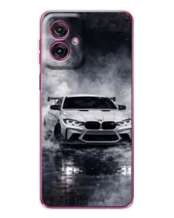 Чехол для Motorola Moto G55 с картинкой «BMW сквозь туман»