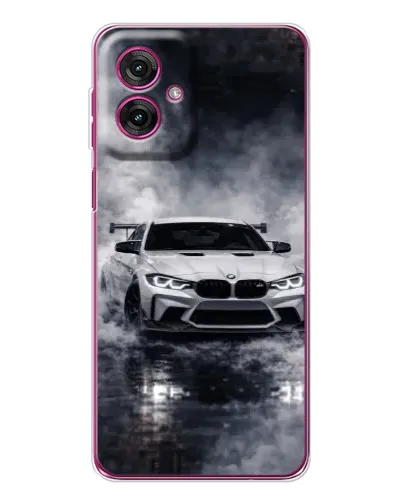 Чехол для Motorola Moto G55 с картинкой «BMW сквозь туман»