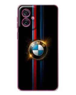 Чехол для Motorola Moto G55 с картинкой «BMW M-Power неон»