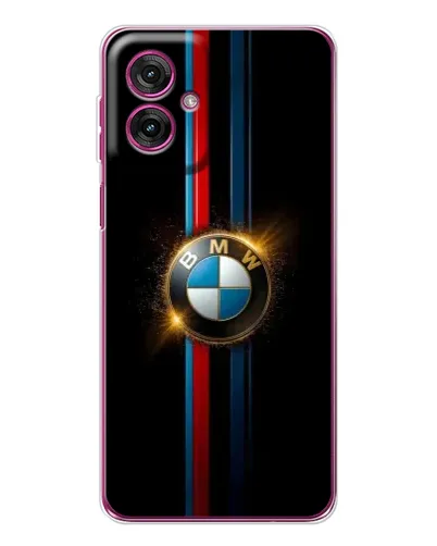 Чехол для Motorola Moto G55 с картинкой «BMW M-Power неон»