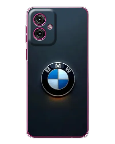 Чехол для Motorola Moto G55 с картинкой «Логотип BMW — минимализм»