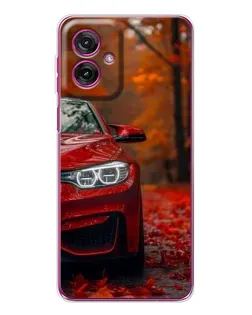 Чехол для Motorola Moto G55 с картинкой «Осенняя BMW M4»