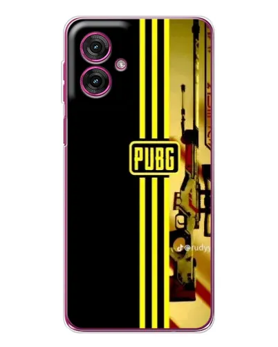 Чехол для Motorola Moto G55 с картинкой «PUBG — камуфляжный шлем»