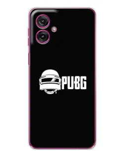 Чехол для Motorola Moto G55 с картинкой «PUBG — классический лого»