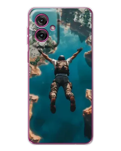 Чехол для Motorola Moto G55 с картинкой «PUBG — свободное падение»