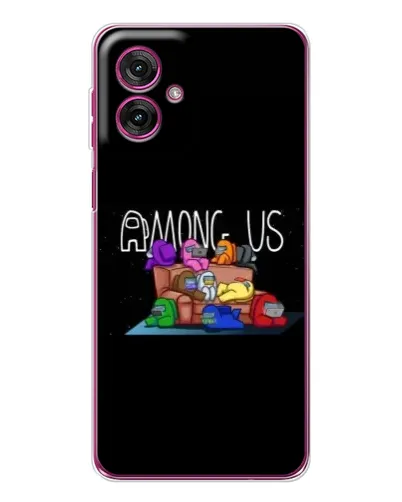 Чехол для Motorola Moto G55 с картинкой «Логотип Among Us» Чехол для Motorola Moto G55 с картинкой «Логотип Among Us»