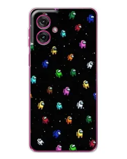 Чехол для Motorola Moto G55 с картинкой «Экипаж Among Us»