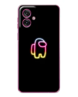 Чехол для Motorola Moto G55 с картинкой «Among Us градиент»
