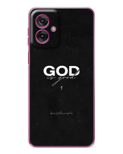 Чехол для Motorola Moto G55 с картинкой «GOD — Бог над всем»