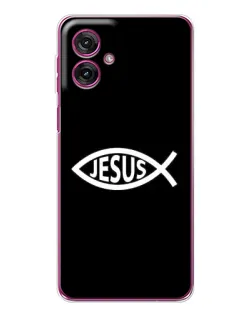 Чехол для Motorola Moto G55 с картинкой «Классический Jesus»