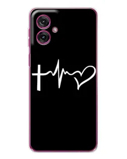 Чехол для Motorola Moto G55 с картинкой «Пульс веры»