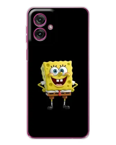 Чехол для Motorola Moto G55 с картинкой «Классический Губка Боб»