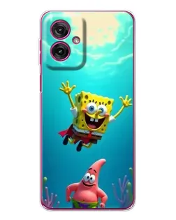 Чохол для Motorola Moto G55 з картинкою «Спанч Боб під водою»
