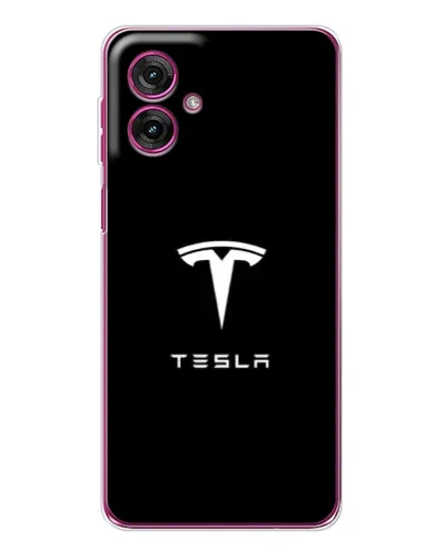Чехол для Motorola Moto G55 с картинкой «Tesla White Logo» Чехол для Motorola Moto G55 с картинкой «Tesla White Logo»