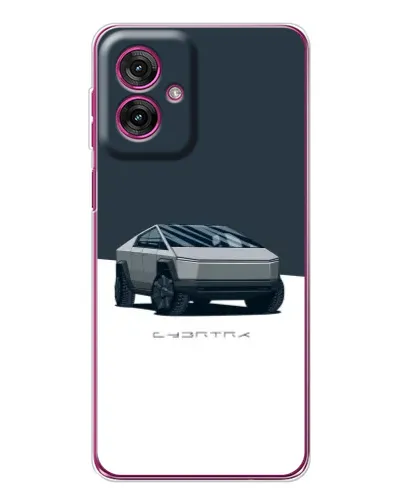 Чехол для Motorola Moto G55 с картинкой «Серебристый Cybertruck Tesla» Чехол для Motorola Moto G55 с картинкой «Серебристый Cybertruck Tesla»