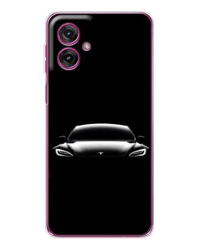Чехол для Motorola Moto G55 с картинкой «Фары Tesla Night» Чехол для Motorola Moto G55 с картинкой «Фары Tesla Night»