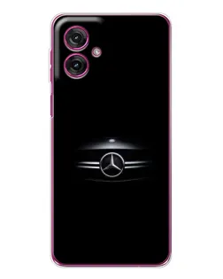 Чехол для Motorola Moto G55 с картинкой «Mercedes — абстрактные линии»