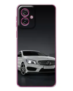 Чехол для Motorola Moto G55 с картинкой «Mercedes AMG GT Silver»