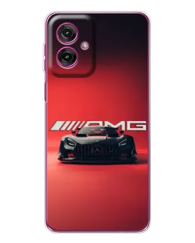 Чехол для Motorola Moto G55 с картинкой «Mercedes AMG — красная линия»