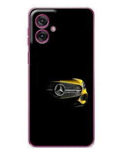 Чехол для Motorola Moto G55 с картинкой «Mercedes — ретро стиль»